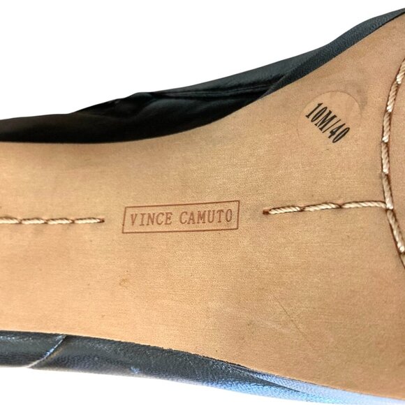 VINCE CAMUTO Elvin High Heeled Leather Booties Shoes Black - Picture 12 of 13